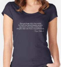 Bukowski - Problem mit der Welt Tailliertes Rundhals-Shirt