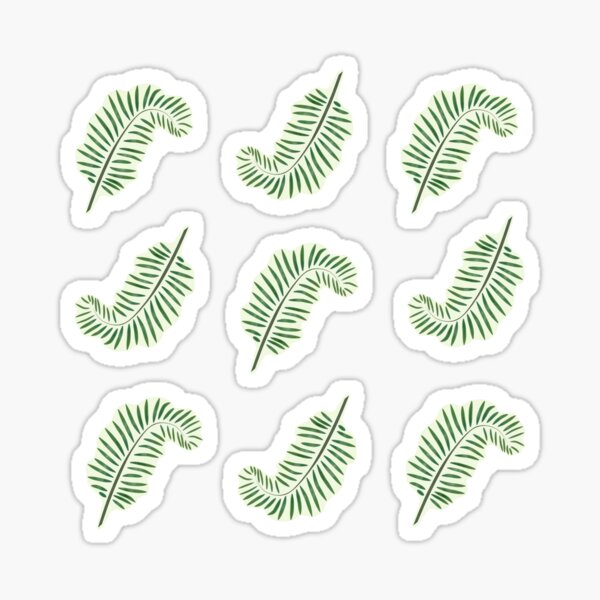 Palm Sunday Palm Branches set of 9 Sticker