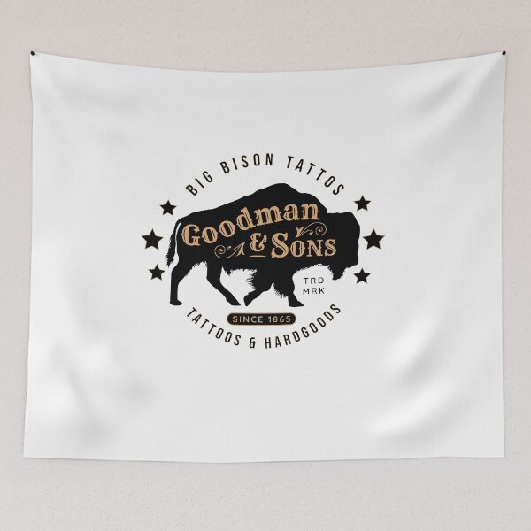 Item preview, BIG BISON TATTOS, GOODMAN & SONS designed and sold by ColdCityDesign.