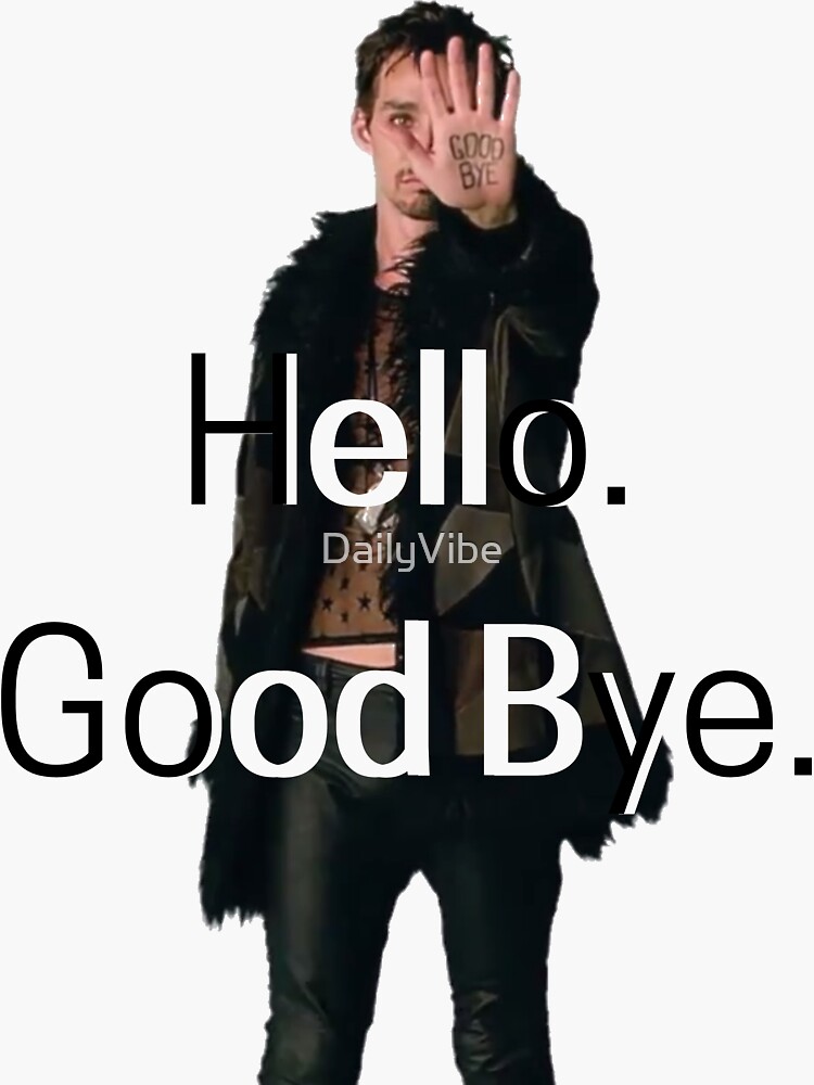 Klaus Hargreeves The Umbrella Academy Hello Good Bye Sticker For Sale By Dailyvibe Redbubble 