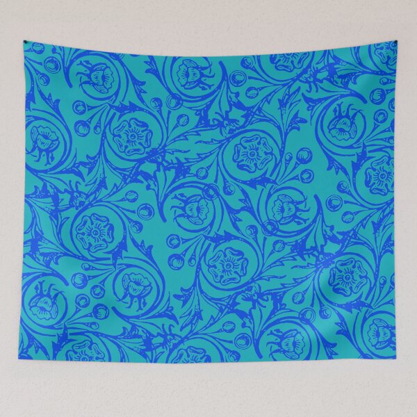 Item preview, Intricate Blue Florals designed and sold by ckylin.
