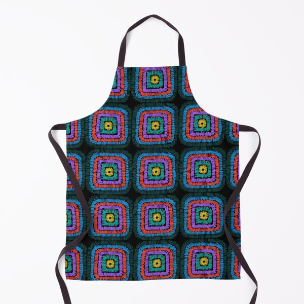 Item preview, Seamless geometrical square vector pattern, satin stitch embroidery designed and sold by Familyshmot.
