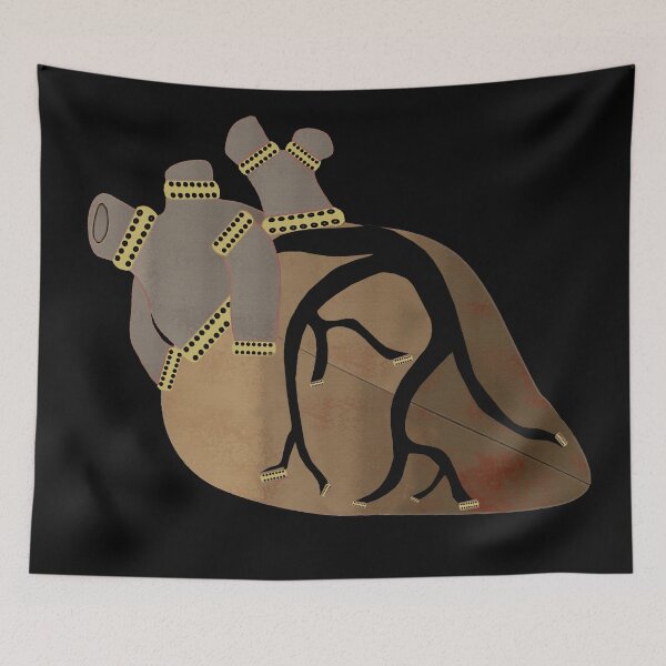 Item preview, Metal heart anatomical, steampunk gifts, mechanical, cool men's shirts designed and sold by Kirei-Lily.