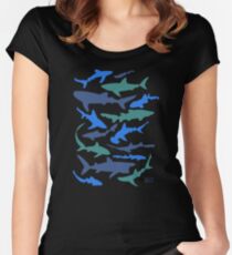 Sharks! Women's Fitted Scoop T-Shirt