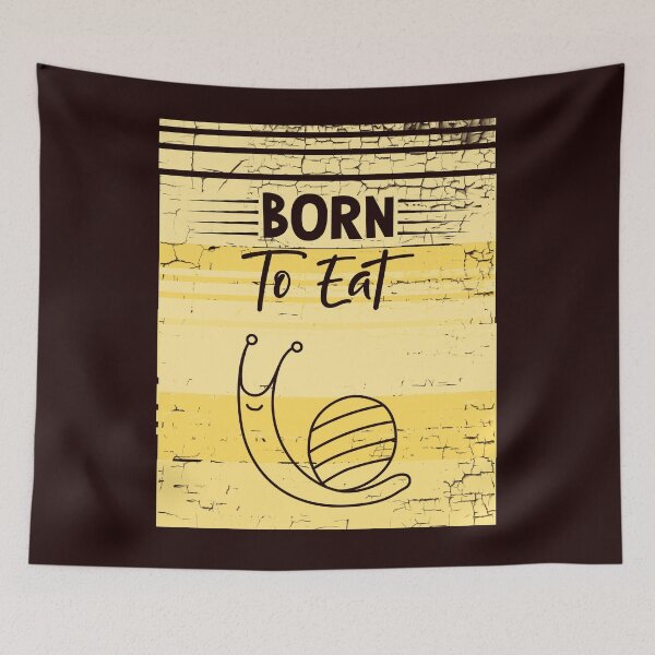 Item preview, Snail saying eat funny designed and sold by Imutobi.