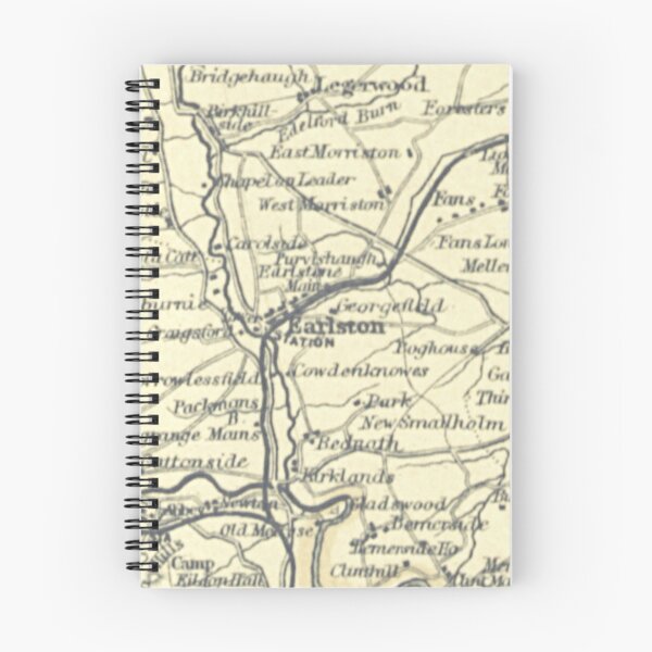 Item preview, EARLSTON & surrounding area map, 1898 designed and sold by yourscotborders.