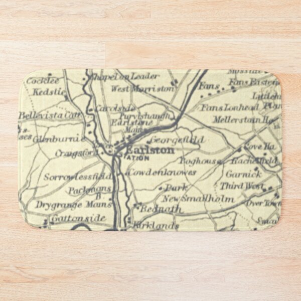 Item preview, EARLSTON & surrounding area map, 1898 designed and sold by yourscotborders.