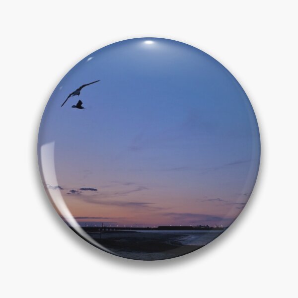 Item preview, Birds Flying Over Ryde At Sunset designed and sold by PowderLanePress.
