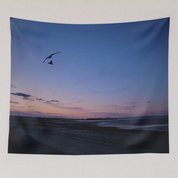 Item preview, Birds Flying Over Ryde At Sunset designed and sold by PowderLanePress.