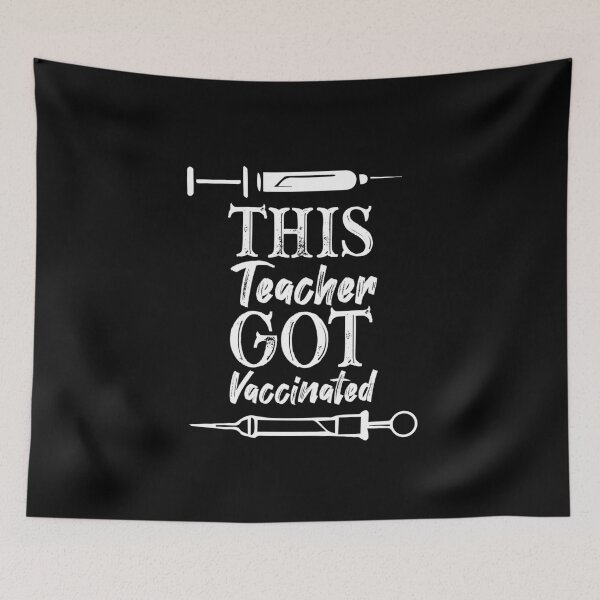 Item preview, This Teacher Got Vaccinated Vaccine saying gift idea designed and sold by AliAze.