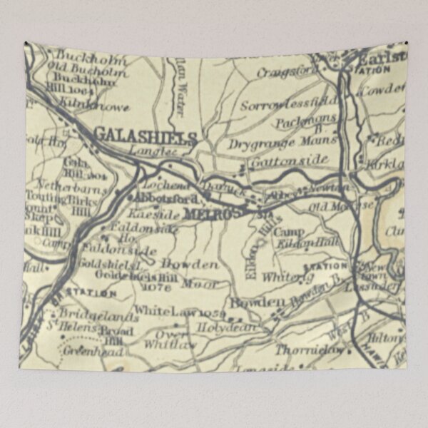 Item preview, MELROSE & surrounding area map, 1898 designed and sold by yourscotborders.