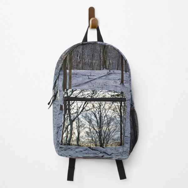 Item preview, Sunset in the winter forest designed and sold by frankuffmann.