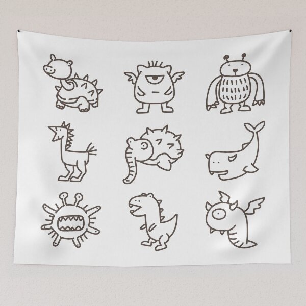 Item preview, Monster doodle  designed and sold by ESDT.