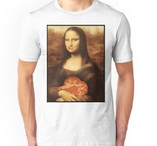 mona lisa blowing bubble gum shirt