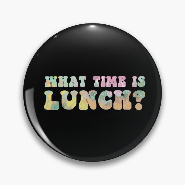 Item preview, What time is lunch? - Retro funky tie-dye text designed and sold by RoguePixel.