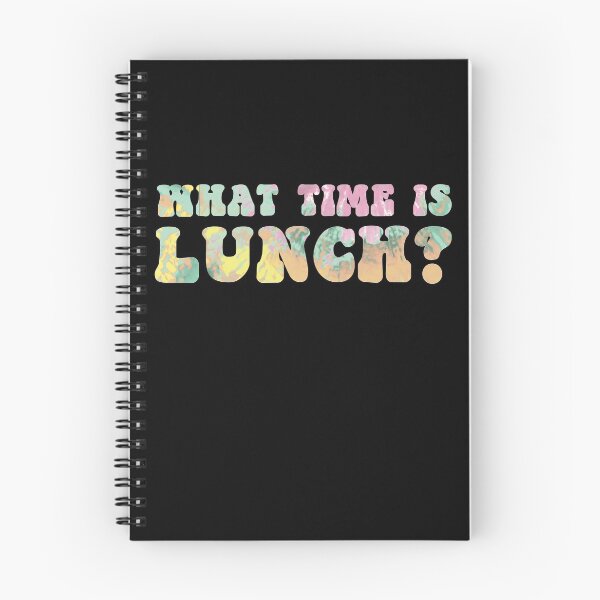 Item preview, What time is lunch? - Retro funky tie-dye text designed and sold by RoguePixel.