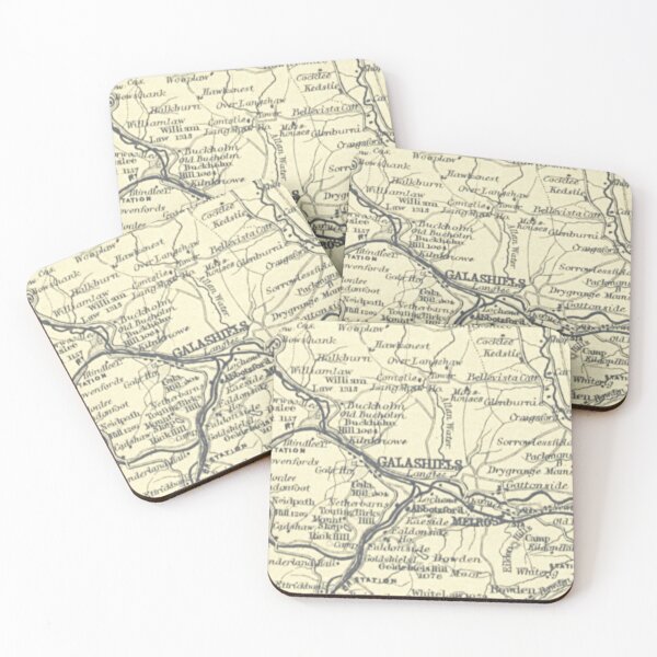 Item preview, GALASHIELS & surrounding area map, 1898 designed and sold by yourscotborders.