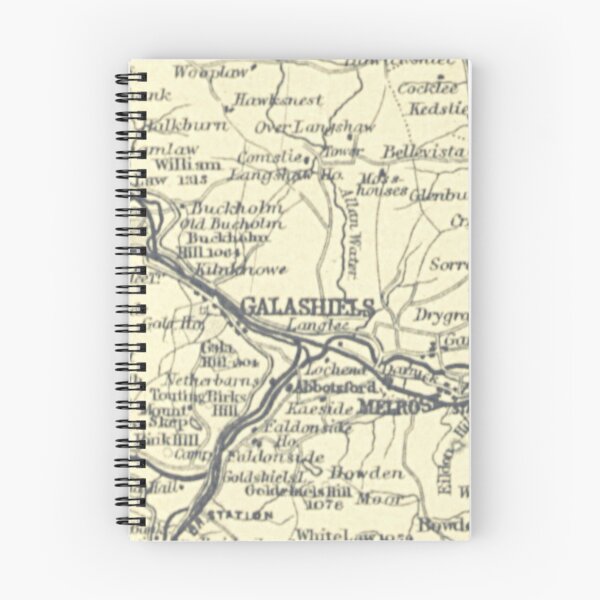 Item preview, GALASHIELS & surrounding area map, 1898 designed and sold by yourscotborders.