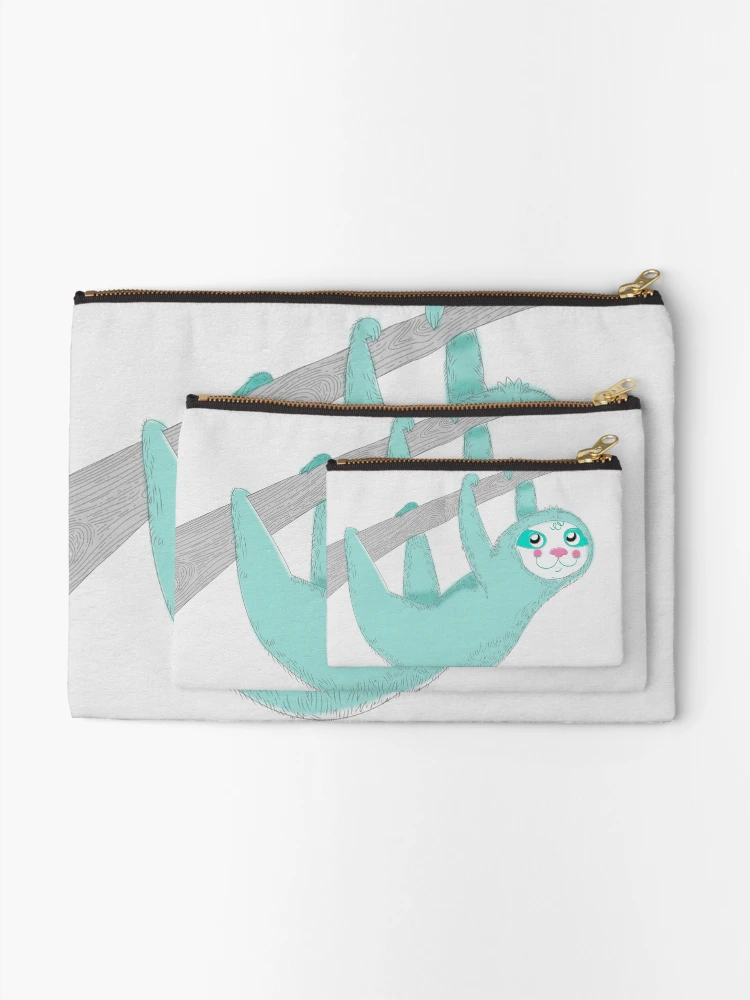 Thumbnail 2 of 4, Zipper Pouch, Sloth designed and sold by jumpy.