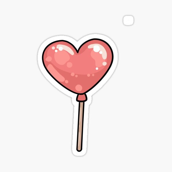 Heart lollipop Sticker
