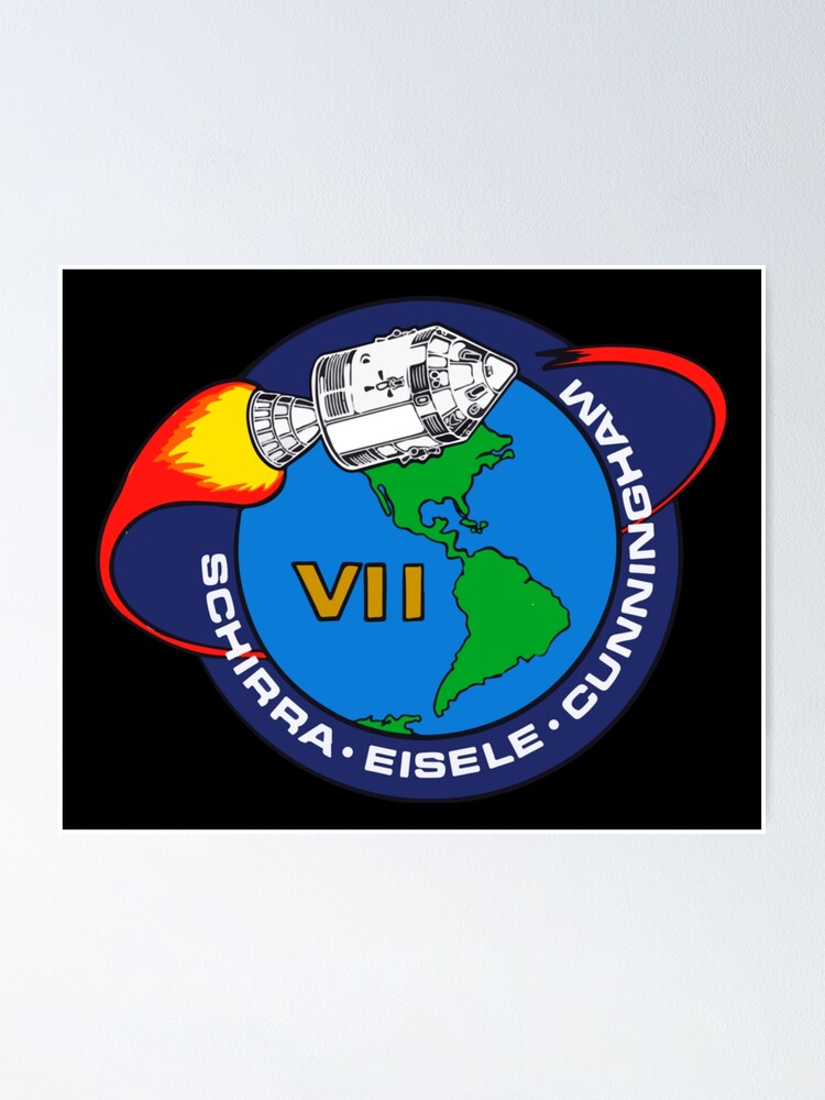 Apollo 7 Logo Poster For Sale By Trendistudio Redbubble