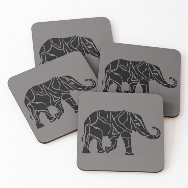 Item preview, Black White Elephant Safari designed and sold by RONZk.