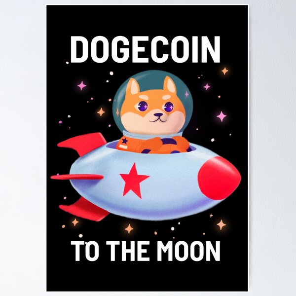 Artikel-Vorschau von Dogecoin zum Mond, lustiges Dogecoin Crypto Meme Nettes Dogecoin, designt und verkauft von jacks-tees.