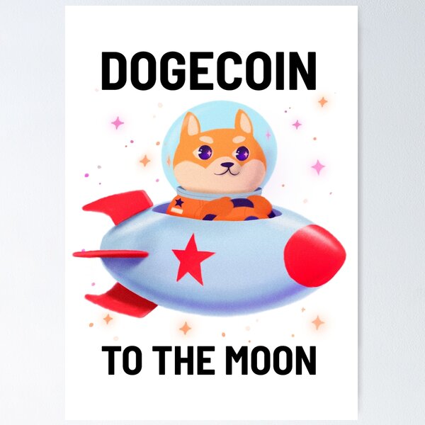 Artikel-Vorschau von Dogecoin zum Mond, lustiges Dogecoin Crypto Meme Nettes Dogecoin, designt und verkauft von jacks-tees.
