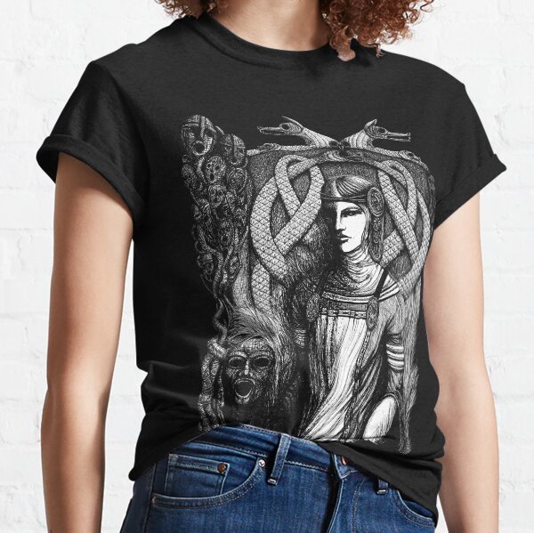 Hel, Goddess of Underworld 2 (white print) Classic T-Shirt