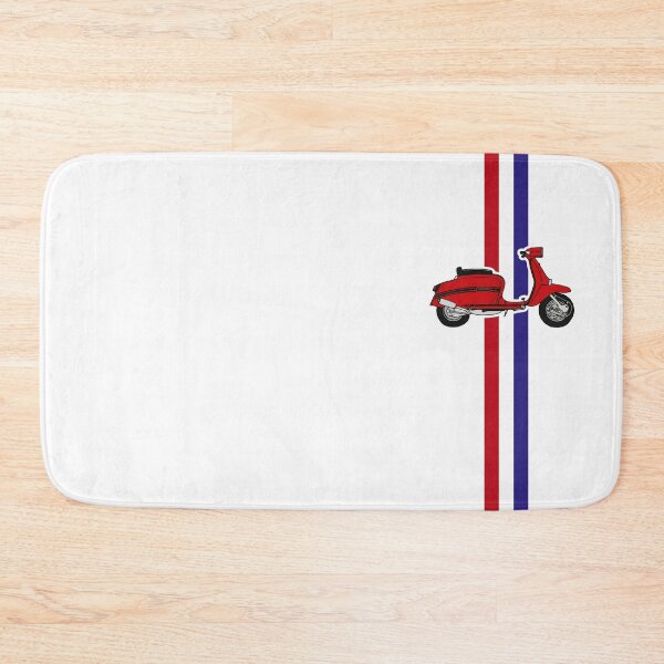Item preview, Lambretta Scooter with classic retro mod 60s stripes for scooterists designed and sold by peterpaz.