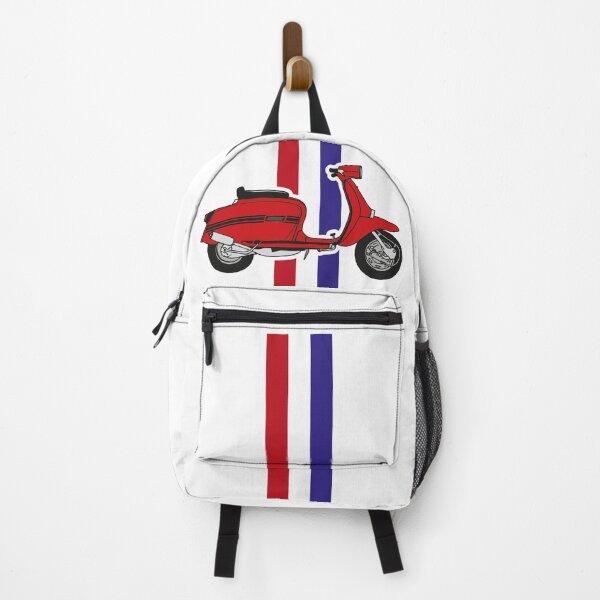Item preview, Lambretta Scooter with classic retro mod 60s stripes for scooterists designed and sold by peterpaz.