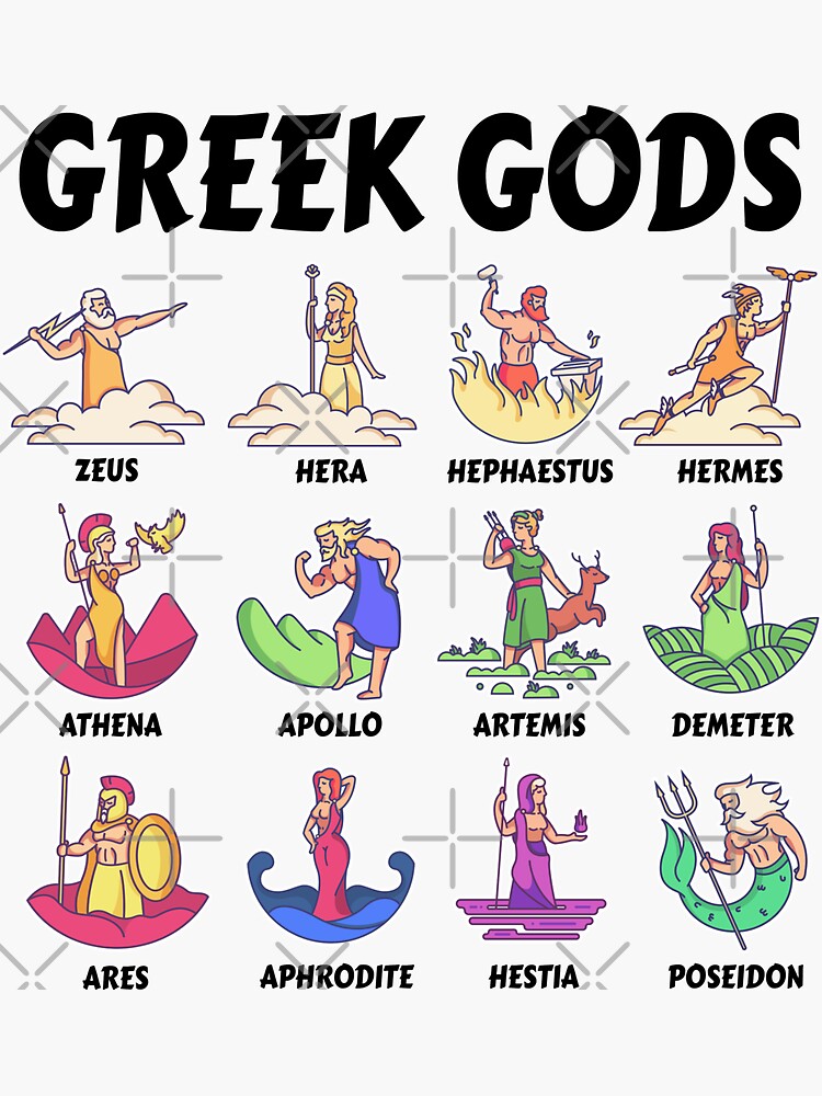 Gods Of Greek Mythology' Sticker