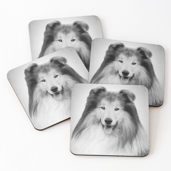 Item preview, Rough Collie dog - BW Vintage - D58 designed and sold by DecoVintage.