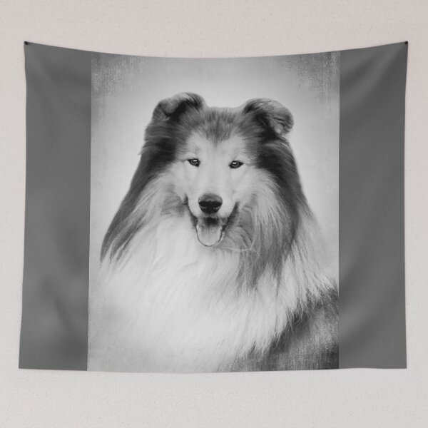 Item preview, Rough Collie dog - BW Vintage - D58 designed and sold by DecoVintage.