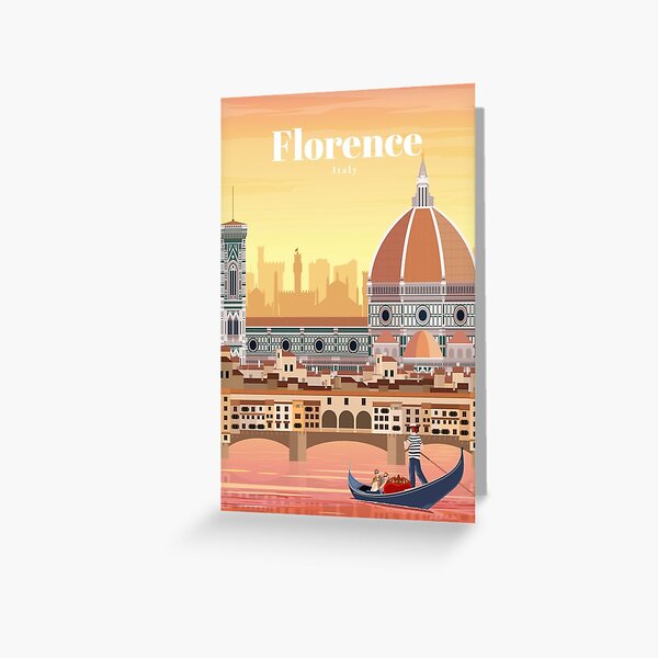 Traveling to Florence Italy Greeting Card