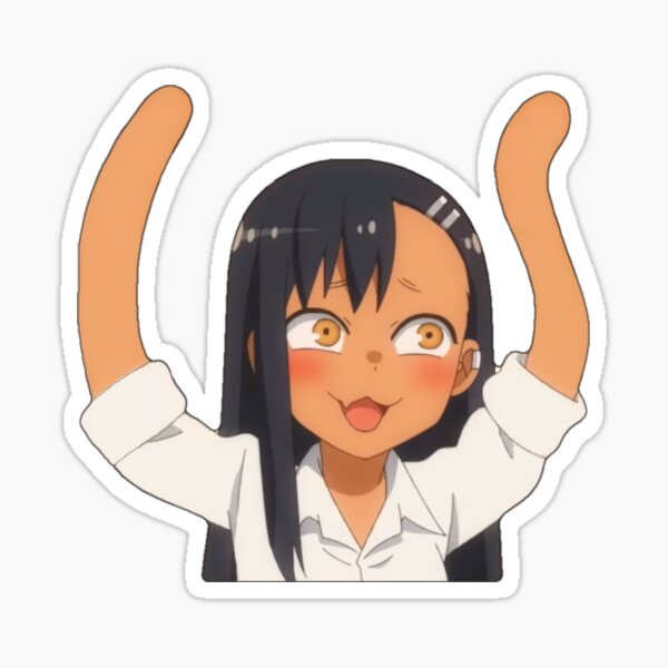 Miss Nagatoro Arm Swing Noodles - Anime Manga (Sticker/Shirt) Sticker