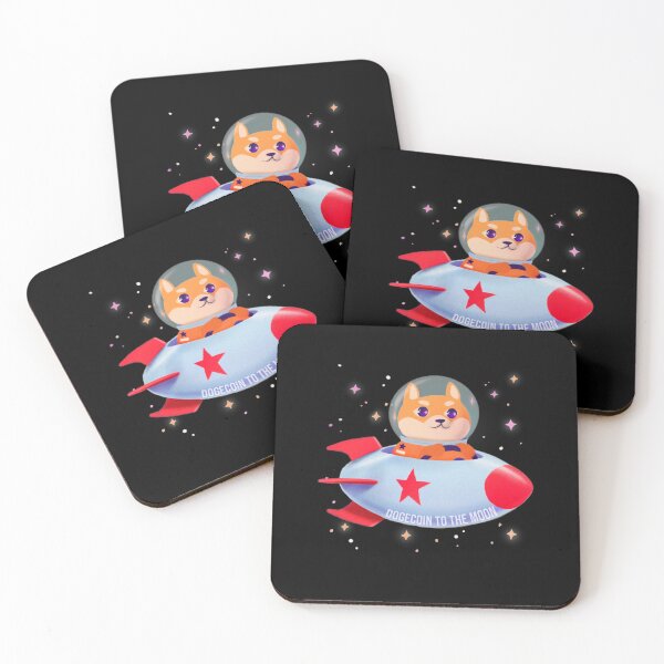 Item preview, Dogecoin To The Moon, Cute Dogecoin Funny Crypto Meme designed and sold by jacks-tees.