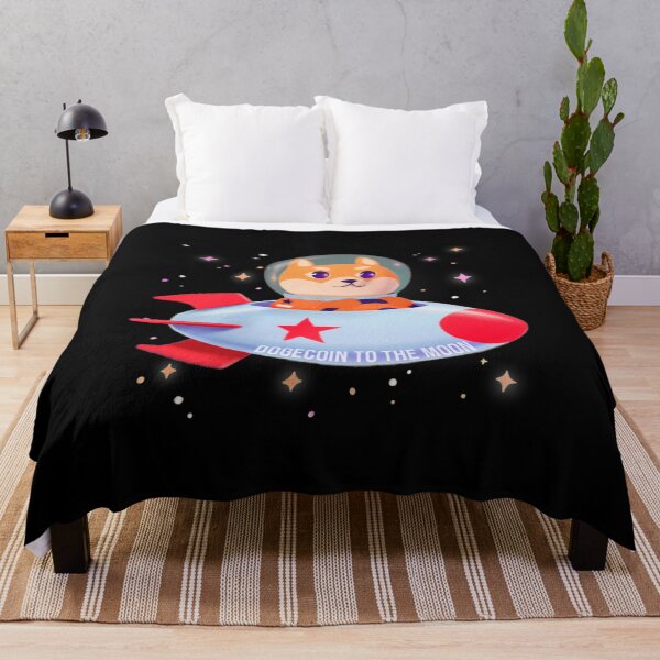 Item preview, Dogecoin To The Moon, Cute Dogecoin Funny Crypto Meme designed and sold by jacks-tees.