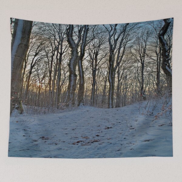 Item preview, Sunset in the winter forest III designed and sold by frankuffmann.