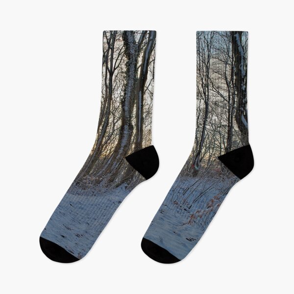 Item preview, Sunset in the winter forest III designed and sold by frankuffmann.