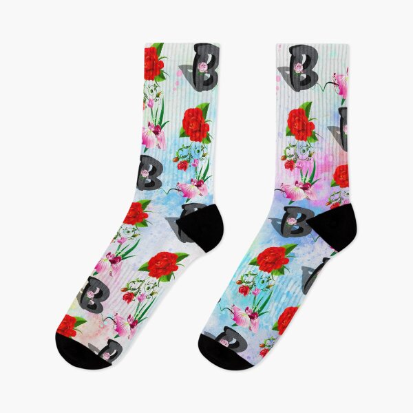 Item preview, Floral Letter B patterns  designed and sold by MoSaid.