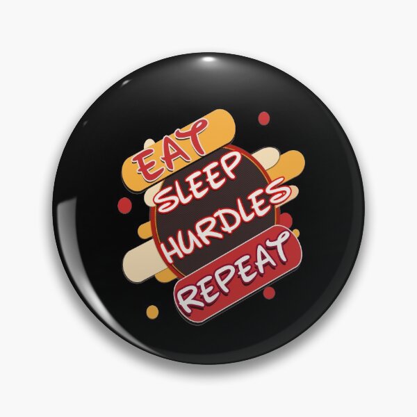 Item preview, eat sleep hurdles repeat designed and sold by hakiseller.