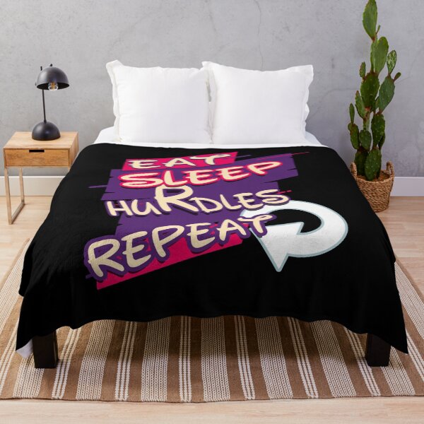 Item preview, eat sleep hurdles repeat designed and sold by hakiseller.