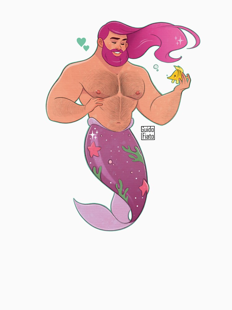 "MerBear" T-shirt for Sale by GuFiArt | Redbubble | gay t-shirts - gay