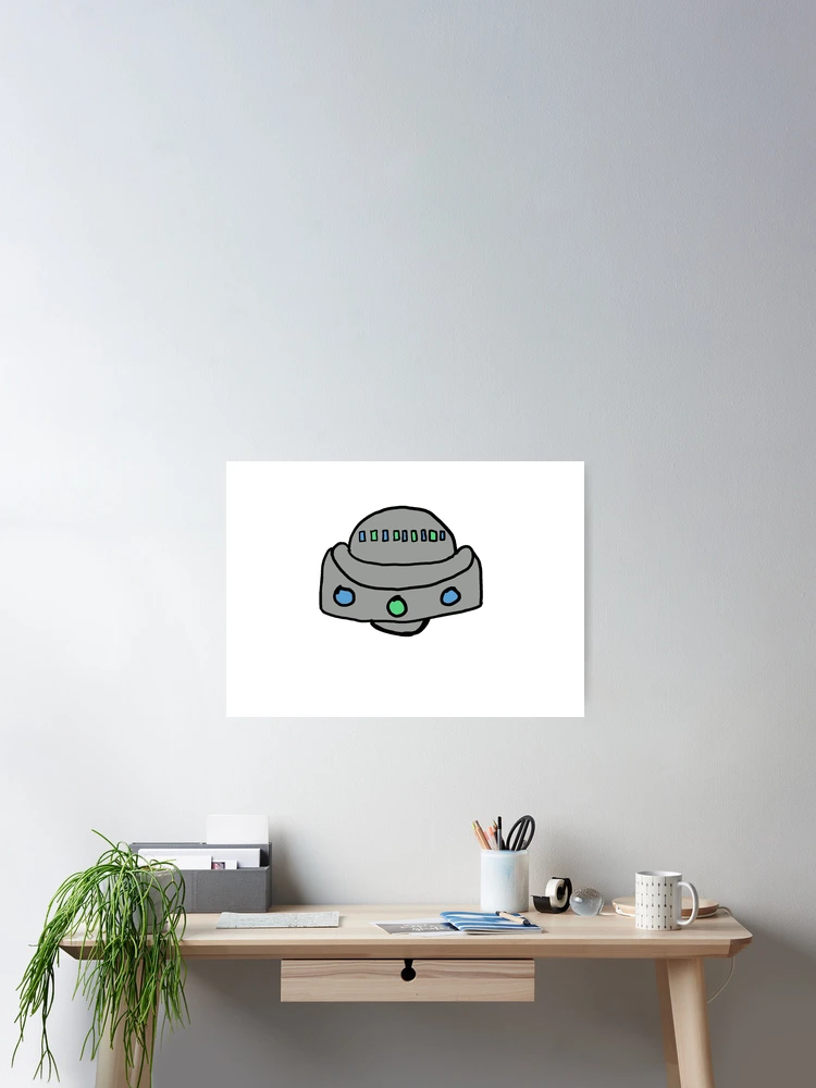 Thumbnail 2 of 3, Poster, Robot UFO designed and sold by PyroPython.