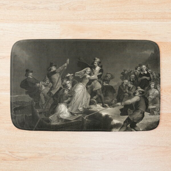 Item preview, Landing of the Pilgrims on Plymouth Rock  designed and sold by allhistory.