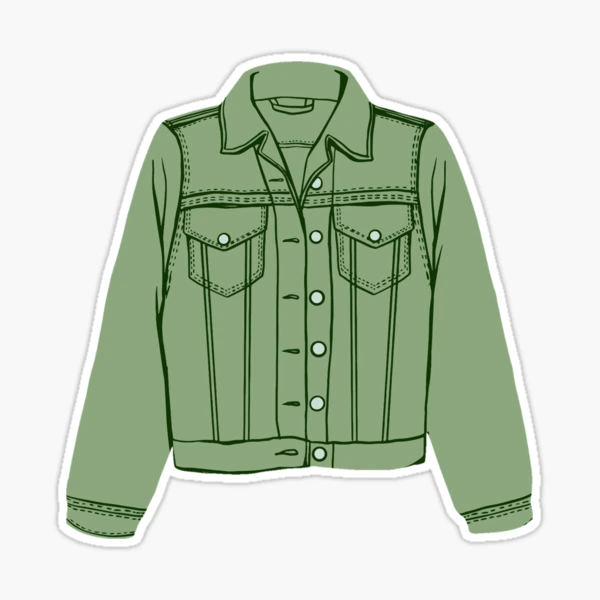 Sage green clothing and accessories  Sticker for Sale by Vaishy13