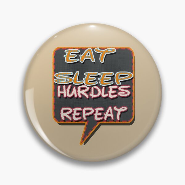Item preview, eat sleep hurdles repeat designed and sold by hakiseller.