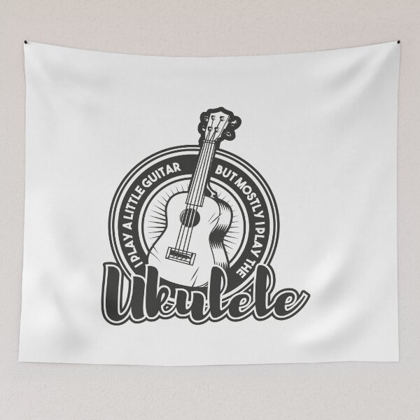 Item preview, Funny Ukulele Pun T-Shirts "Little Guitar" designed and sold by TheFlipRepublic.