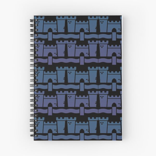 Item preview, Castles repeating pattern designed and sold by chihuahuashower.